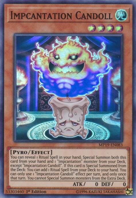 Impcantation Candoll MP19-EN083 card from 2019 Gold Sarcophagus Tin Mega Pack