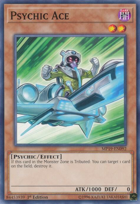 Psychic Ace MP19-EN092 card from 2019 Gold Sarcophagus Tin Mega Pack