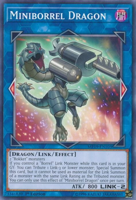 Miniborrel Dragon MP19-EN103 card from 2019 Gold Sarcophagus Tin Mega Pack