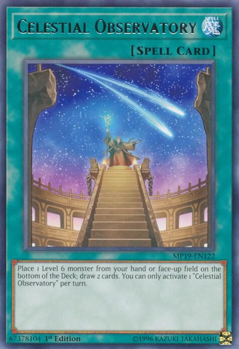 Celestial Observatory MP19-EN122 card from 2019 Gold Sarcophagus Tin Mega Pack