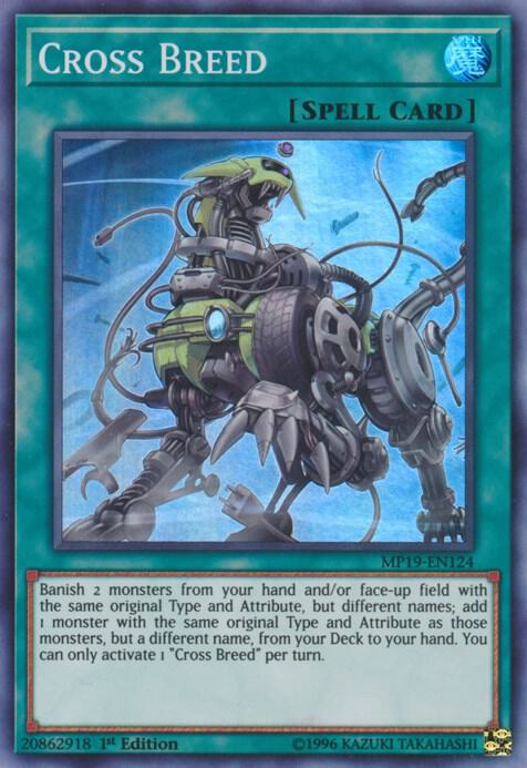 Cross Breed MP19-EN124 card from 2019 Gold Sarcophagus Tin Mega Pack