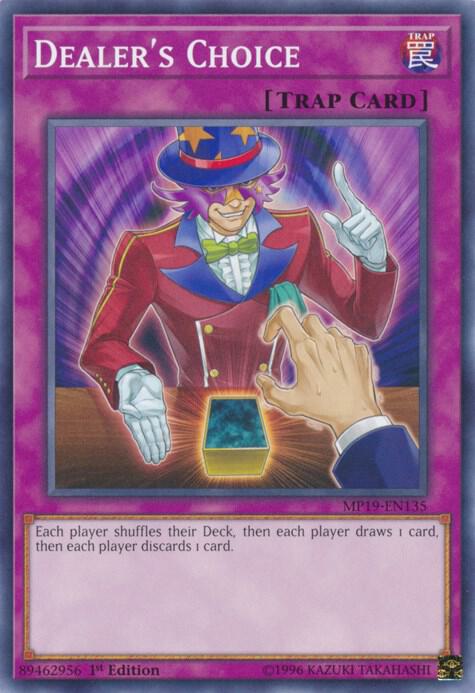Dealer's Choice MP19-EN135 card from 2019 Gold Sarcophagus Tin Mega Pack