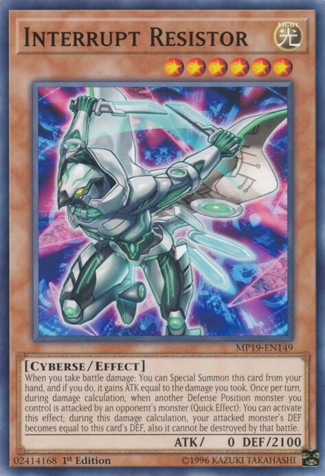 Interrupt Resistor MP19-EN149 card from 2019 Gold Sarcophagus Tin Mega Pack
