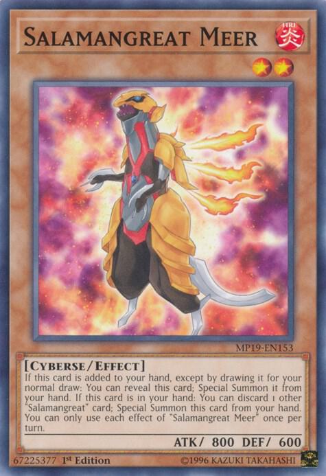 Salamangreat Meer MP19-EN153 card from 2019 Gold Sarcophagus Tin Mega Pack