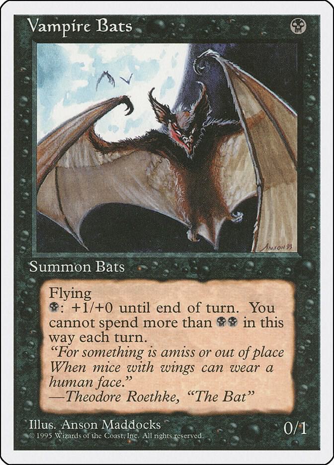 Vampire Bats card from Fourth Edition
