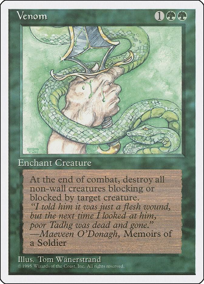 Venom card from Fourth Edition