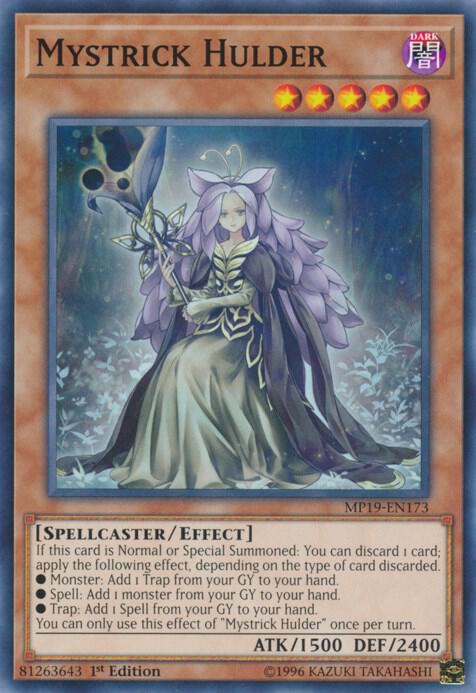 Mystrick Hulder MP19-EN173 card from 2019 Gold Sarcophagus Tin Mega Pack