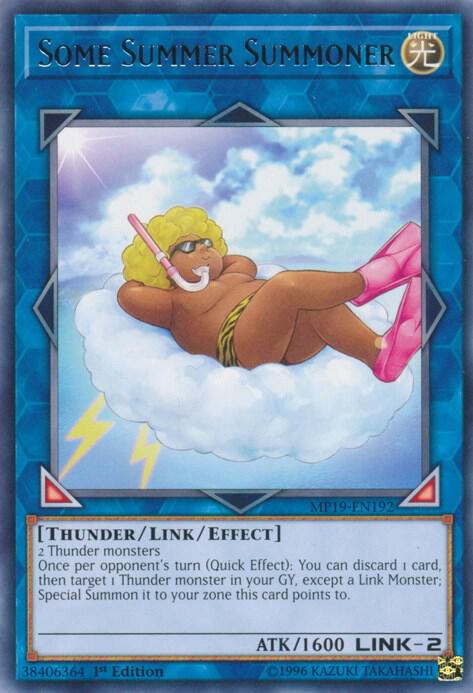 Some Summer Summoner MP19-EN192 card from 2019 Gold Sarcophagus Tin Mega Pack