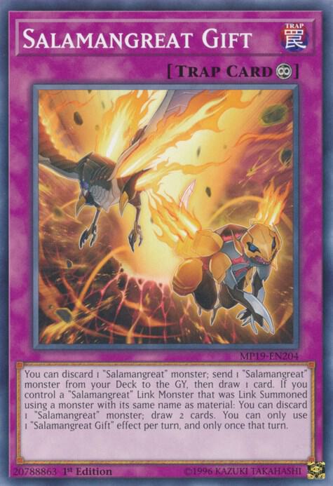 Salamangreat Gift MP19-EN204 card from 2019 Gold Sarcophagus Tin Mega Pack