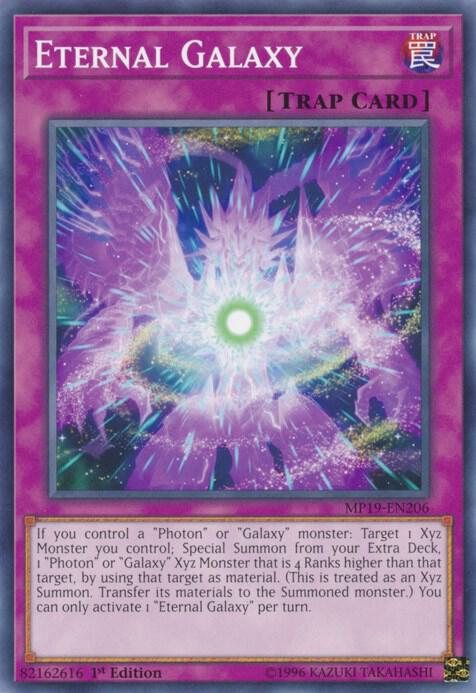 Eternal Galaxy MP19-EN206 card from 2019 Gold Sarcophagus Tin Mega Pack