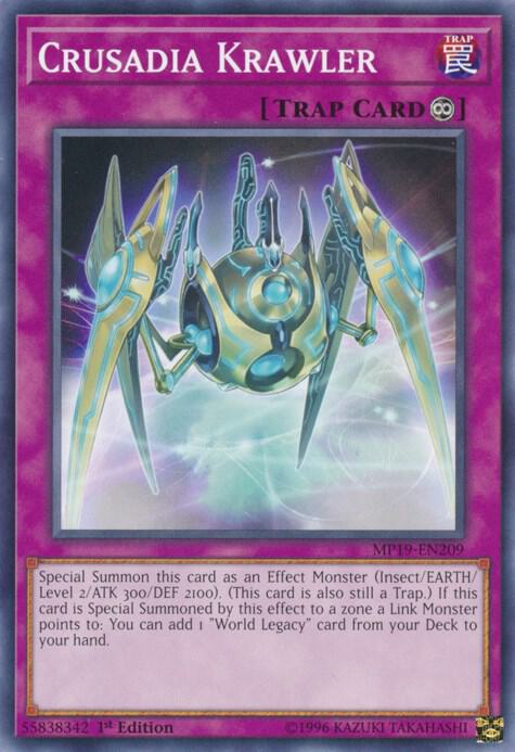 Crusadia Krawler MP19-EN209 card from 2019 Gold Sarcophagus Tin Mega Pack