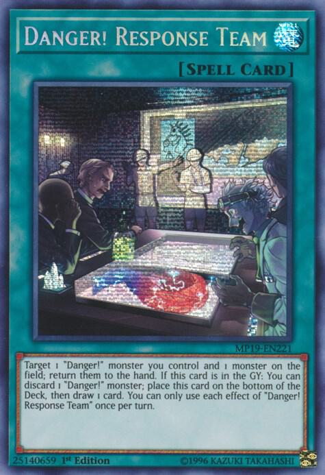 Danger! Response Team MP19-EN221 card from 2019 Gold Sarcophagus Tin Mega Pack