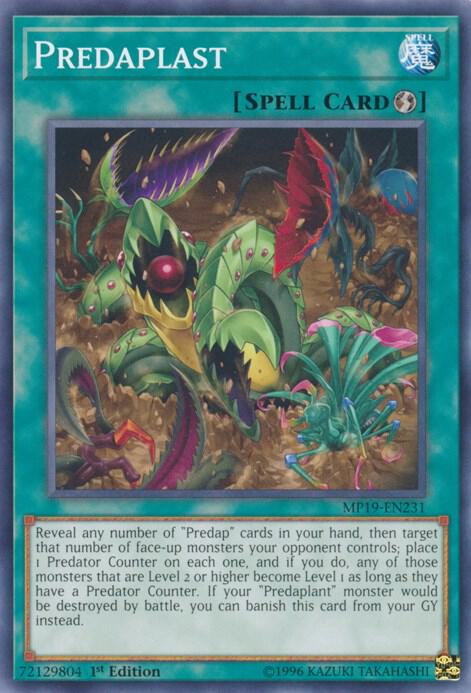 Predaplast MP19-EN231 card from 2019 Gold Sarcophagus Tin Mega Pack