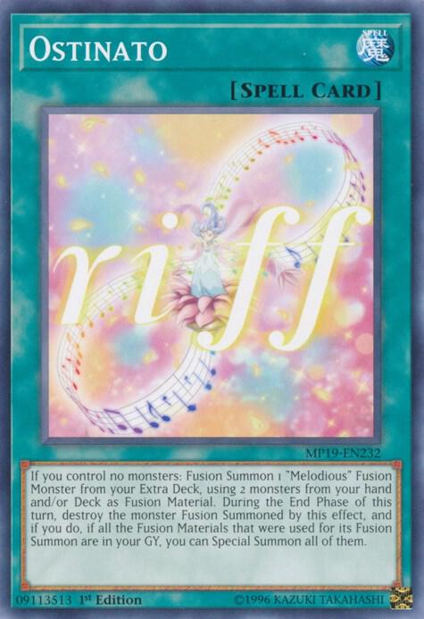 Ostinato MP19-EN232 card from 2019 Gold Sarcophagus Tin Mega Pack