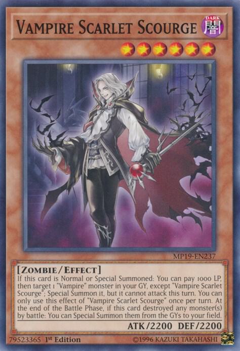 Vampire Scarlet Scourge MP19-EN237 card from 2019 Gold Sarcophagus Tin Mega Pack