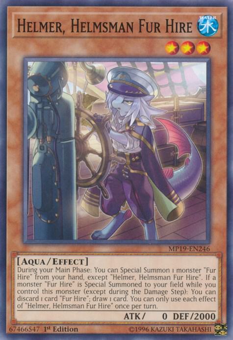 Helmer, Helmsman Fur Hire MP19-EN246 card from 2019 Gold Sarcophagus Tin Mega Pack