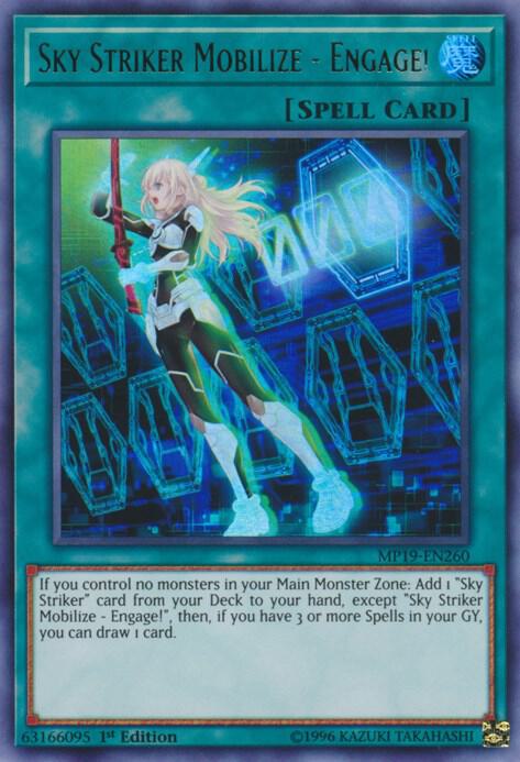 Sky Striker Mobilize - Engage! MP19-EN260 card from 2019 Gold Sarcophagus Tin Mega Pack