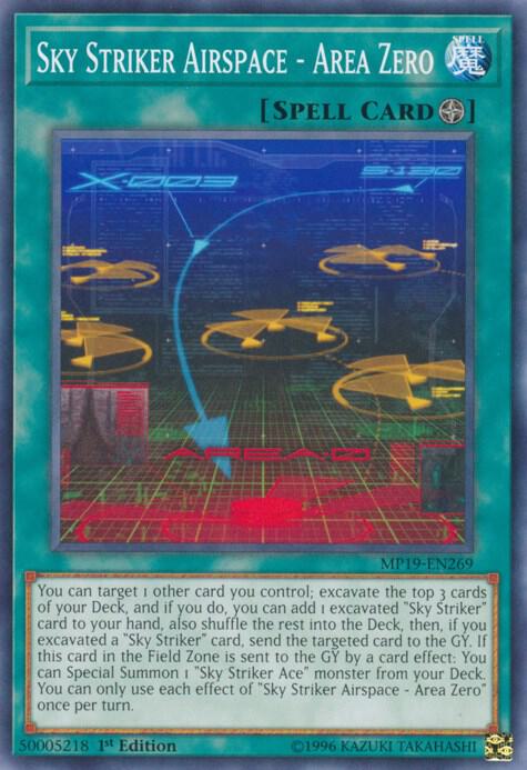 Sky Striker Airspace - Area Zero MP19-EN269 card from 2019 Gold Sarcophagus Tin Mega Pack