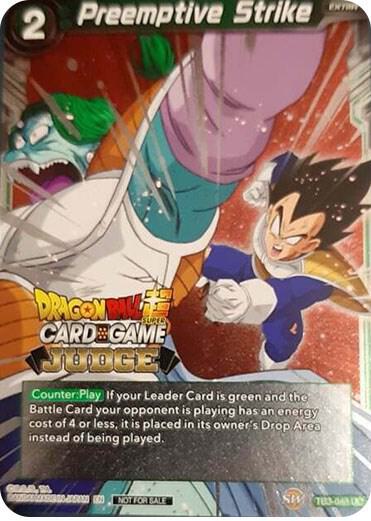 Preemptive Strike TB3-048 card from Judge Promotion Cards