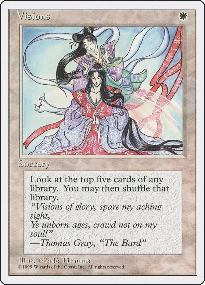 Visions card from Fourth Edition