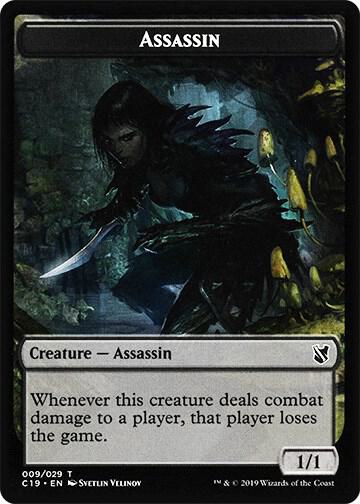 Assassin // Morph Double-Sided Token 9 // 27 card from Commander 2019