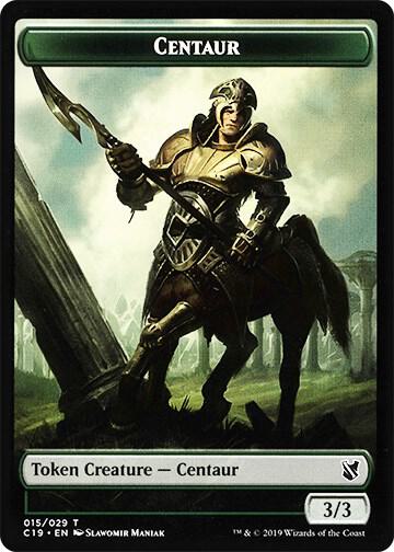 Centaur // Egg Double-Sided Token 15 // 16 card from Commander 2019