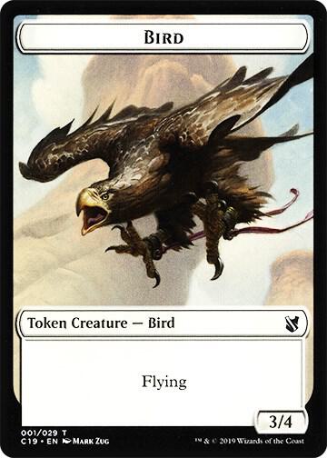 Bird (001) // Sculpture Double-Sided Token 1 // 24 card from Commander 2019