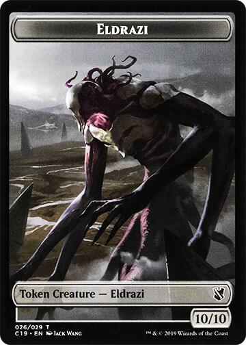 Eldrazi // Egg Double-Sided Token 26 // 16 card from Commander 2019