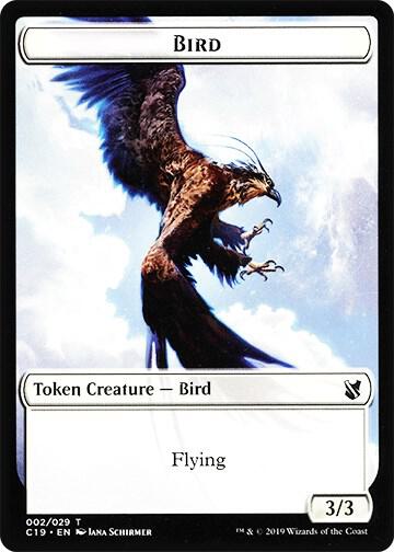 Bird (002) // Sculpture Double-Sided Token 2 // 24 card from Commander 2019