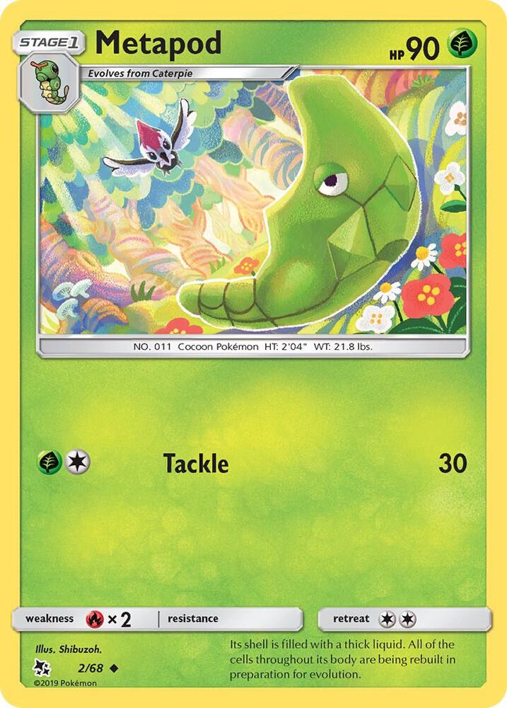 Metapod 2/68 card from Hidden Fates