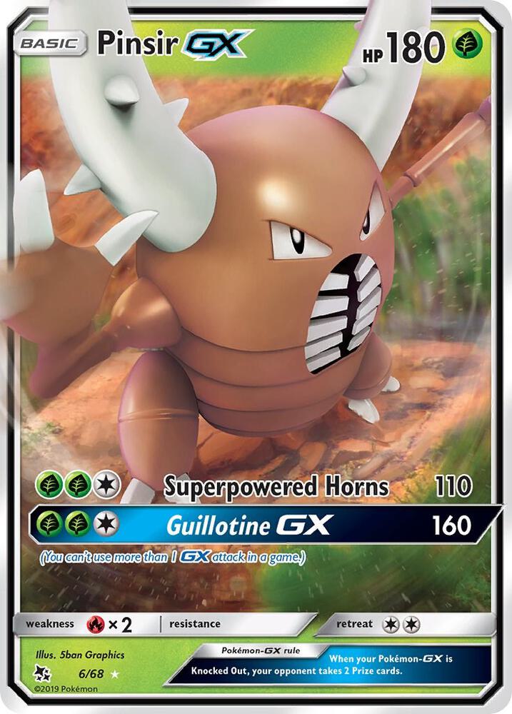 Pinsir GX 6/68 card from Hidden Fates