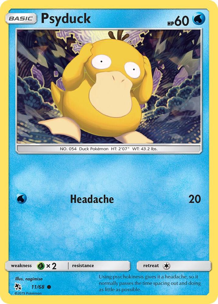 Psyduck 11/68 card from Hidden Fates
