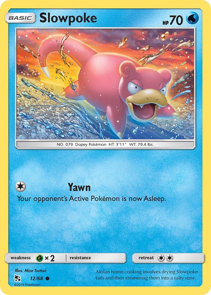 Slowpoke 12/68 card from Hidden Fates
