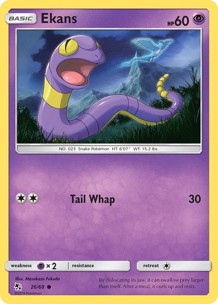 Ekans (26) 26/68 card from Hidden Fates