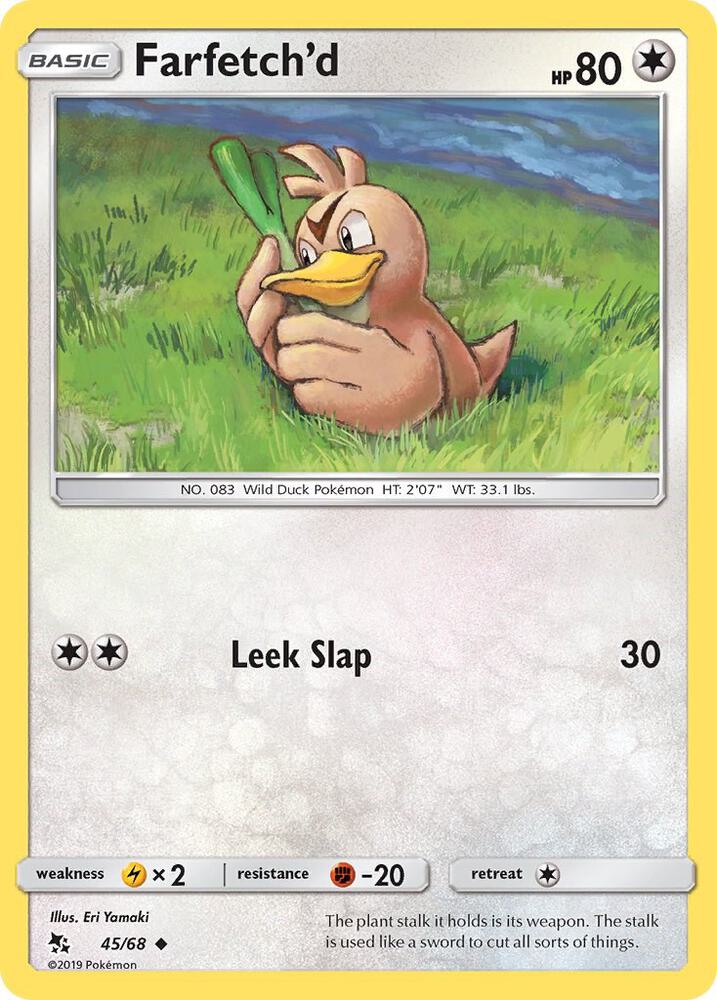Farfetch'd 45/68 card from Hidden Fates