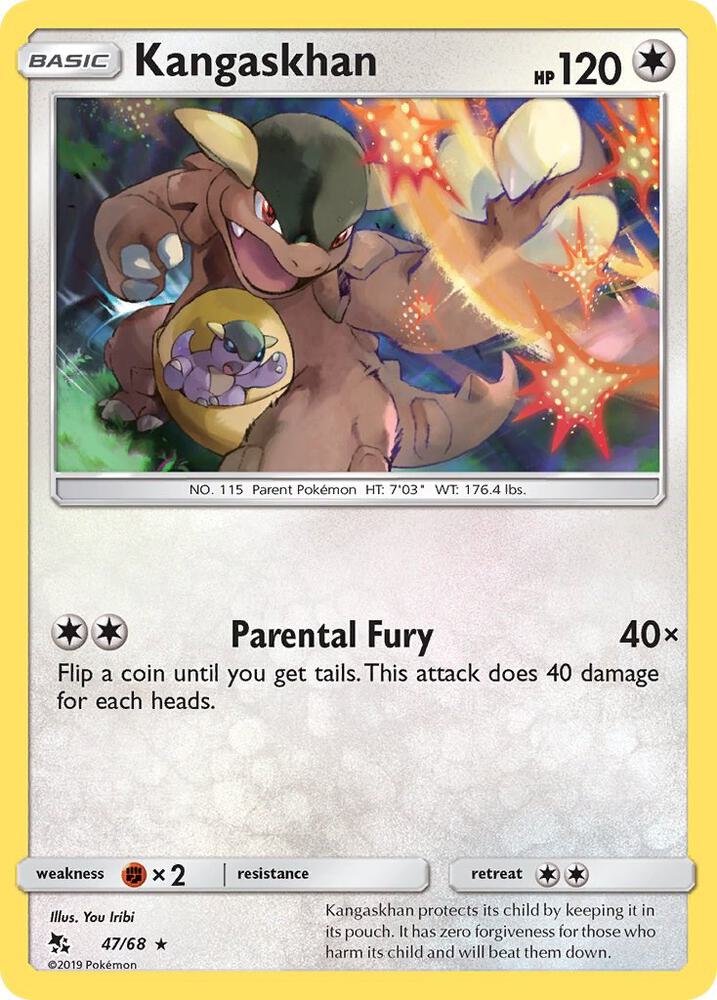 Kangaskhan 47/68 card from Hidden Fates