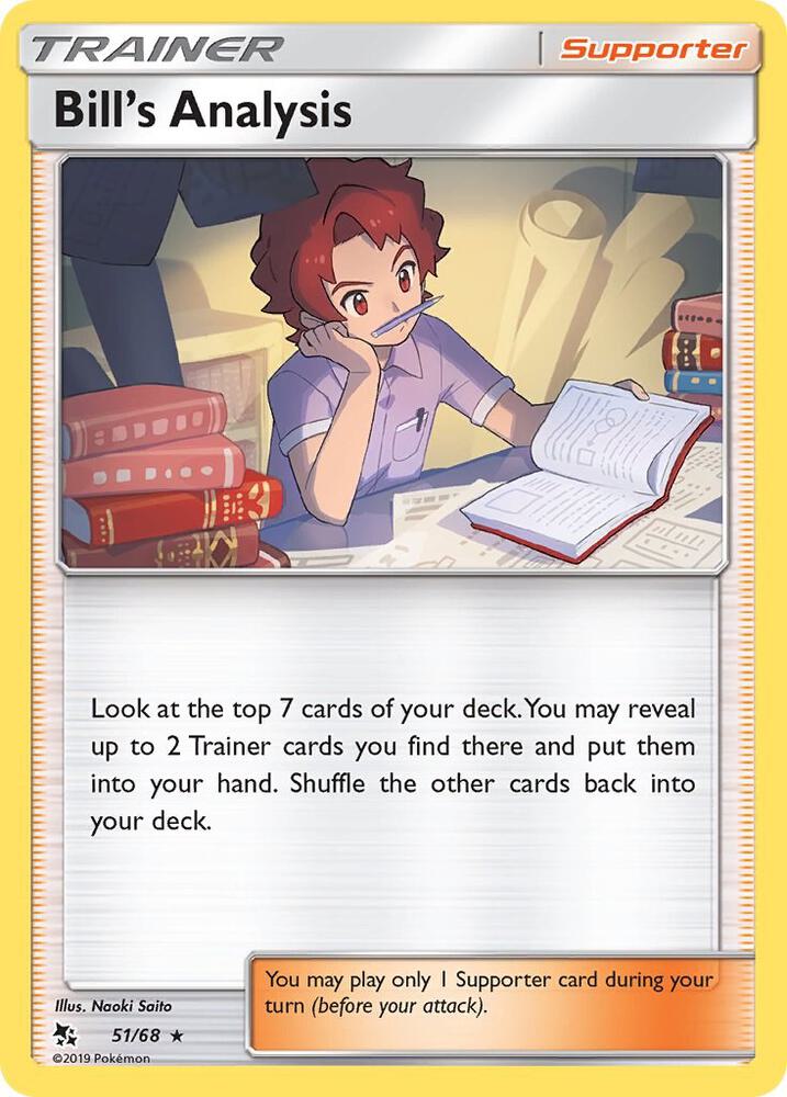 Bill's Analysis 51/68 card from Hidden Fates