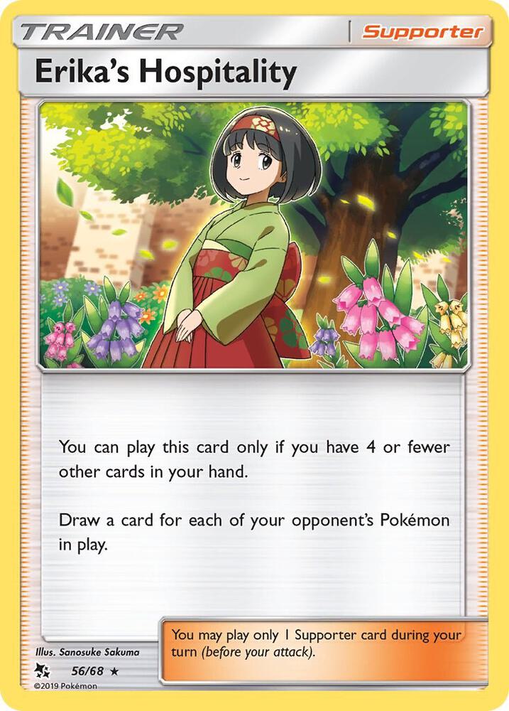 Erika's Hospitality 56/68 card from Hidden Fates
