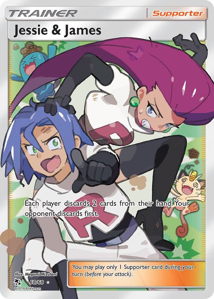 Jessie & James (Full Art) 68/68 card from Hidden Fates