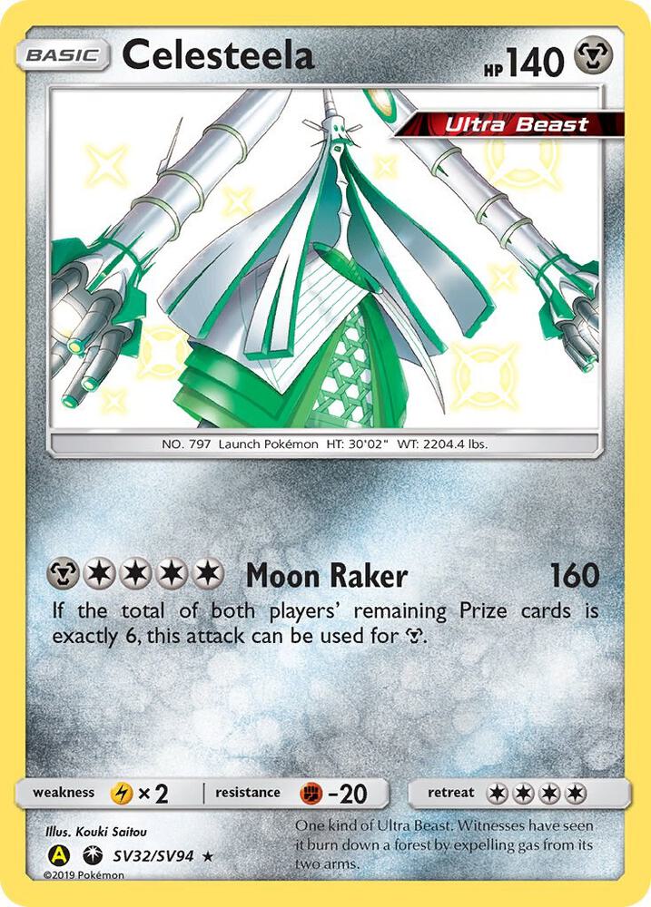 Celesteela SV32/SV94 card from Hidden Fates: Shiny Vault