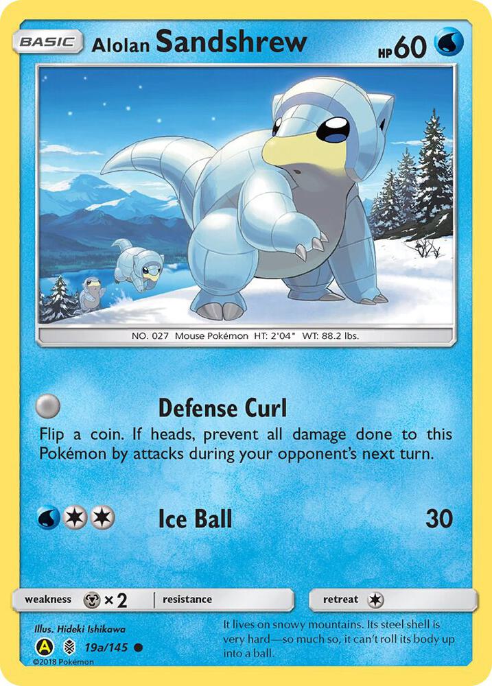Alolan Sandshrew - 19a/145 019a/145 card from Alternate Art Promos