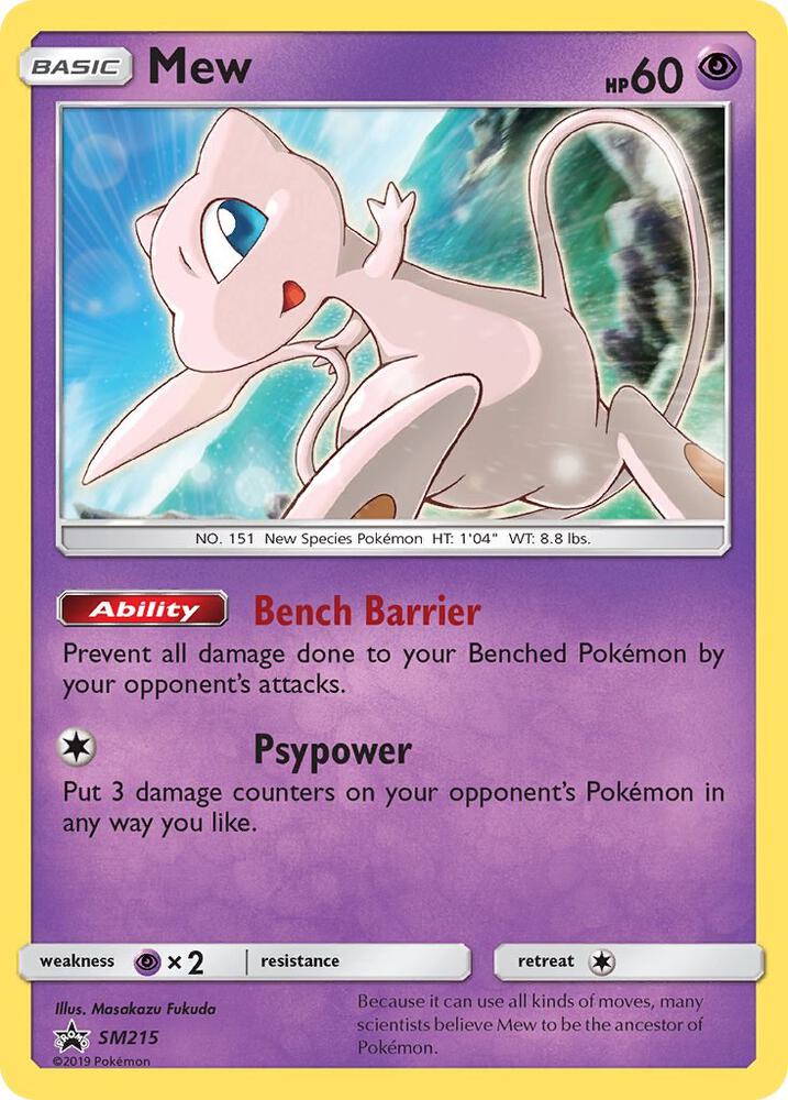Mew SM215 card from SM Promos