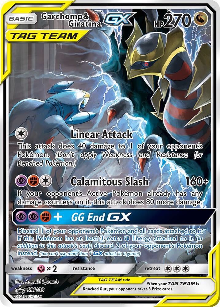 Garchomp & Giratina GX SM193 card from SM Promos