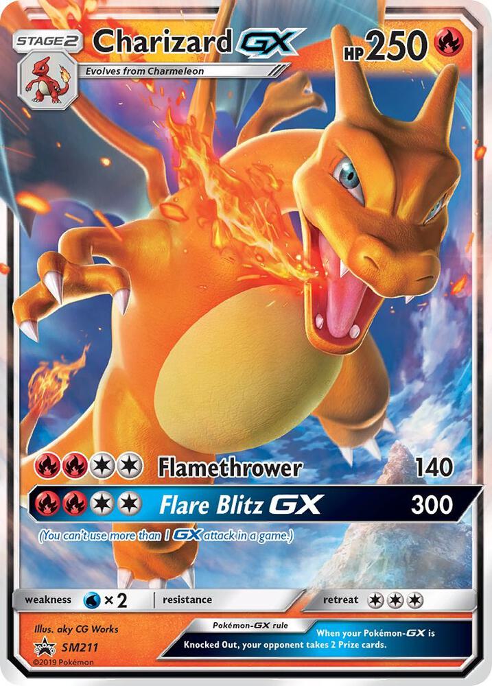 Charizard GX SM211 card from SM Promos