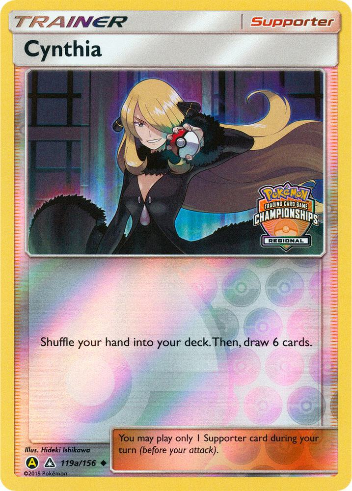 Cynthia (Regional Championships) 119a/156 card from League & Championship Cards