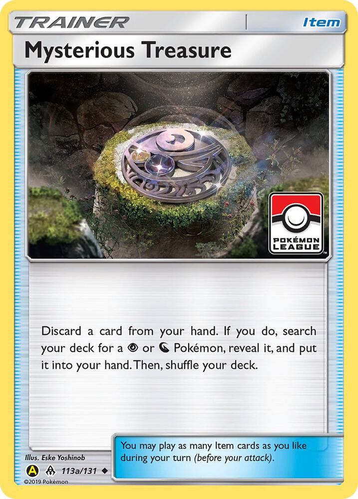 Mysterious Treasure (Pokemon League) 113a/131 card from League & Championship Cards