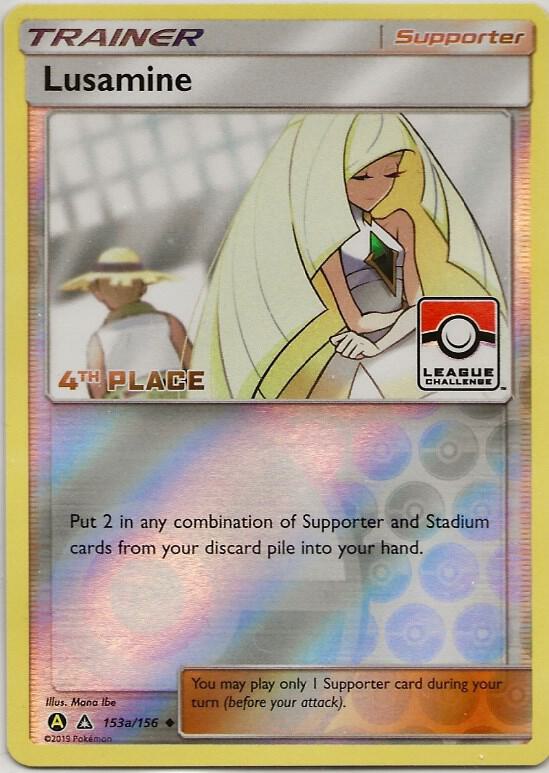 Lusamine (League Challenge) [4th Place] 153a/156 card from League & Championship Cards