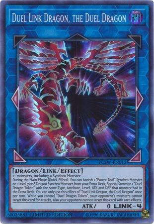 Duel Link Dragon, the Duel Dragon (SR) YCSW-EN012 card from Yu-Gi-Oh! Championship Series Prize Cards