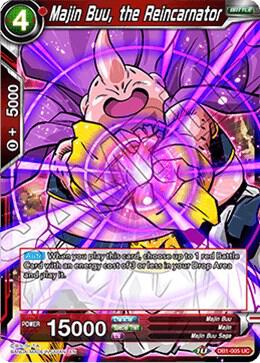 Majin Buu, the Reincarnator DB1-005 card from Draft Box 04 - Dragon Brawl
