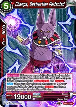 Champa, Destruction Perfected DB1-006 card from Draft Box 04 - Dragon Brawl